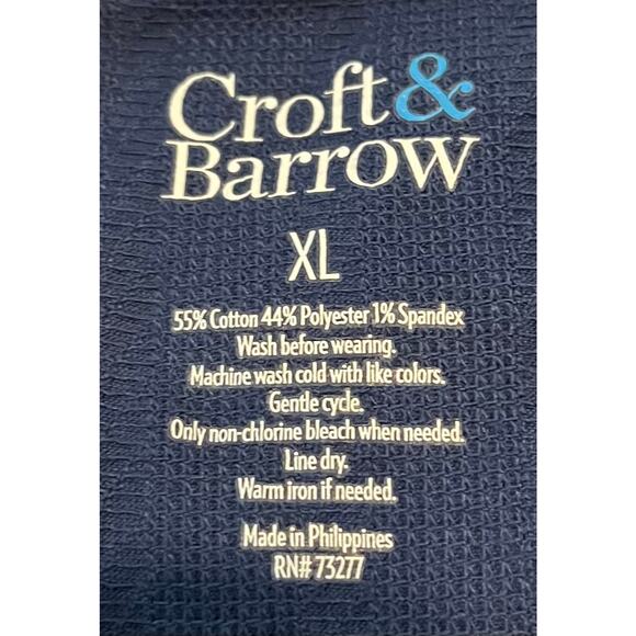CROFT & BARROW LONG SLEEVE ROUND NECK TOP, WOMENS, XL, NAVY BLUE, CASUAL, NWT - Picture 8 of 10
